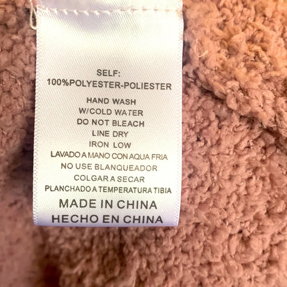 NWT WOMENS LISTICLE SUPER SOFT MAUVE FLEECE CARDIGAN SIZE SMALL - Picture 4 of 6